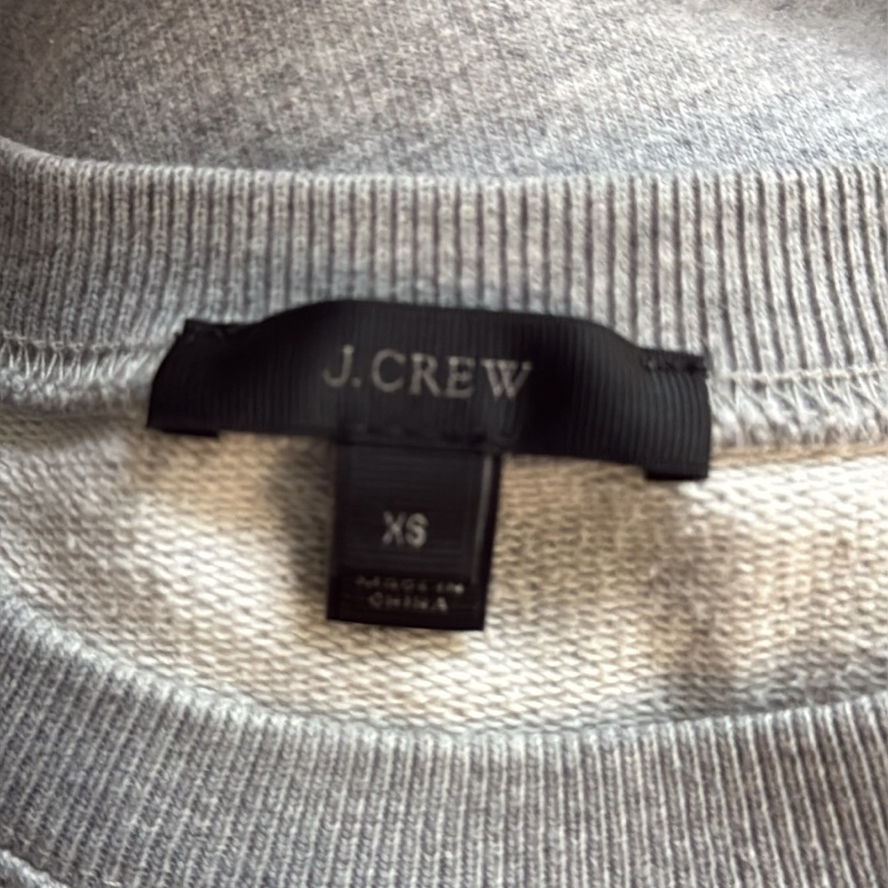 J.Crew French rainbow colors sweatshirt XSmall comfy loungewear preppy romantic - Picture 8 of 9